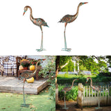 Maxbell Retro Birds Figurine Display Garden Courtyard for Sidewalks Hallway Festivals Lower Head