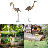 Maxbell Retro Birds Figurine Display Garden Courtyard for Sidewalks Hallway Festivals Lower Head