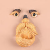 Maxbell Tree Face Bird Feeder Old Man Face Resin Sculpture for Backyard Outdoor Yard