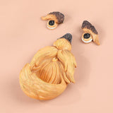 Maxbell Tree Face Bird Feeder Old Man Face Resin Sculpture for Backyard Outdoor Yard