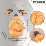 Maxbell Tree Face Bird Feeder Old Man Face Resin Sculpture for Backyard Outdoor Yard