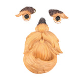 Maxbell Tree Face Bird Feeder Old Man Face Resin Sculpture for Backyard Outdoor Yard