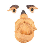 Maxbell Tree Face Bird Feeder Old Man Face Resin Sculpture for Backyard Outdoor Yard