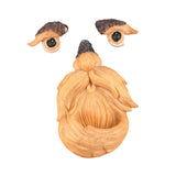 Maxbell Tree Face Bird Feeder Old Man Face Resin Sculpture for Backyard Outdoor Yard