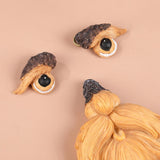 Maxbell Tree Face Bird Feeder Old Man Face Resin Sculpture for Backyard Outdoor Yard