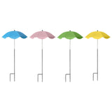 Maxbell Plant Umbrella Decor Adjustable Angle for Garden Beds Flowers Potted Outdoor Sky Blue