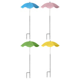 Maxbell Plant Umbrella Decor Adjustable Angle for Garden Beds Flowers Potted Outdoor Sky Blue