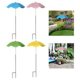 Maxbell Plant Umbrella Decor Adjustable Angle for Garden Beds Flowers Potted Outdoor Sky Blue