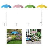 Maxbell Plant Umbrella Decor Adjustable Angle for Garden Beds Flowers Potted Outdoor Sky Blue