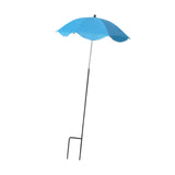 Maxbell Plant Umbrella Decor Adjustable Angle for Garden Beds Flowers Potted Outdoor Sky Blue