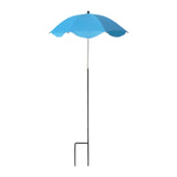 Maxbell Plant Umbrella Decor Adjustable Angle for Garden Beds Flowers Potted Outdoor Sky Blue