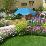 Maxbell Plant Umbrella Decor Adjustable Angle for Garden Beds Flowers Potted Outdoor Sky Blue