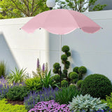 Maxbell Plant Umbrella Decor Adjustable Angle for Garden Beds Flowers Potted Outdoor Pink