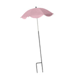 Maxbell Plant Umbrella Decor Adjustable Angle for Garden Beds Flowers Potted Outdoor Pink