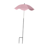 Maxbell Plant Umbrella Decor Adjustable Angle for Garden Beds Flowers Potted Outdoor Pink