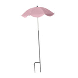 Maxbell Plant Umbrella Decor Adjustable Angle for Garden Beds Flowers Potted Outdoor Pink