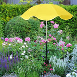 Maxbell Plant Umbrella Decor Adjustable Angle for Garden Beds Flowers Potted Outdoor Yellow