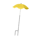 Maxbell Plant Umbrella Decor Adjustable Angle for Garden Beds Flowers Potted Outdoor Yellow