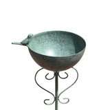Maxbell Bird Bath Metal Easy Installation Garden Birdbath for Garden Outside Balcony