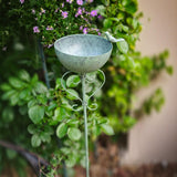 Maxbell Bird Bath Metal Easy Installation Garden Birdbath for Garden Outside Balcony