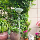 Maxbell Bird Bath Metal Easy Installation Garden Birdbath for Garden Outside Balcony