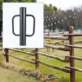 Maxbell Fence Post Driver with Handles for Installing Fences Sturdy Hand Post Rammer Black