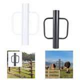 Maxbell Fence Post Driver with Handles for Installing Fences Sturdy Hand Post Rammer Black