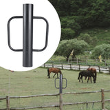 Maxbell Fence Post Driver with Handles for Installing Fences Sturdy Hand Post Rammer Black