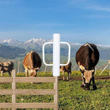 Maxbell Fence Post Driver with Handles for Installing Fences Sturdy Hand Post Rammer White