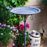 Maxbell Outside Bird Bath Creative Decor Figurine Birdbath Bowl for Deck Garden Lawn