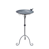 Maxbell Outside Bird Bath Creative Decor Figurine Birdbath Bowl for Deck Garden Lawn
