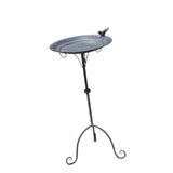 Maxbell Outside Bird Bath Creative Decor Figurine Birdbath Bowl for Deck Garden Lawn