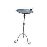 Maxbell Outside Bird Bath Creative Decor Figurine Birdbath Bowl for Deck Garden Lawn