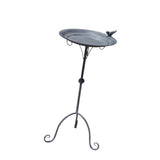 Maxbell Outside Bird Bath Creative Decor Figurine Birdbath Bowl for Deck Garden Lawn