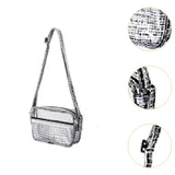 Maxbell Clear Bag for Stadium Event Fashion Crossbody Bag for Stadium Concert Hiking S