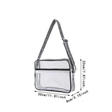Maxbell Clear Bag for Stadium Event Fashion Crossbody Bag for Stadium Concert Hiking M