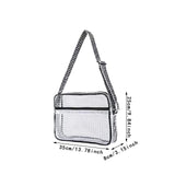 Maxbell Clear Bag for Stadium Event Fashion Crossbody Bag for Stadium Concert Hiking L
