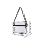 Maxbell Clear Bag for Stadium Event Fashion Crossbody Bag for Stadium Concert Hiking XL