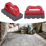 Maxbell Concrete Rub Brick Floor Polishing Block Ergonomic with Handle Removing Tool 20 Grit