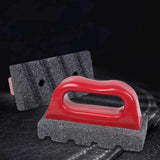 Maxbell Concrete Rub Brick Floor Polishing Block Ergonomic with Handle Removing Tool 20 Grit