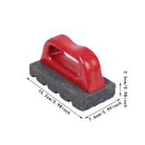 Maxbell Concrete Rub Brick Floor Polishing Block Ergonomic with Handle Removing Tool 20 Grit