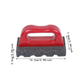 Maxbell Concrete Rub Brick Floor Polishing Block Ergonomic with Handle Removing Tool 60 Grit