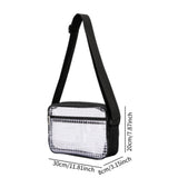 Maxbell Clear Bag for Stadium Event Fashion Crossbody Bag for Hiking Stadium Concert M