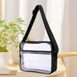 Maxbell Clear Bag for Stadium Event Fashion Crossbody Bag for Hiking Stadium Concert L