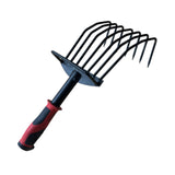 Maxbell Hand Rake Versatile Ergonomic Handle Small Leaf Rake for Yard Patio Backyard