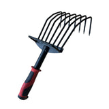 Maxbell Hand Rake Versatile Ergonomic Handle Small Leaf Rake for Yard Patio Backyard