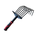 Maxbell Hand Rake Versatile Ergonomic Handle Small Leaf Rake for Yard Patio Backyard