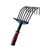 Maxbell Hand Rake Versatile Ergonomic Handle Small Leaf Rake for Yard Patio Backyard