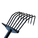 Maxbell Hand Rake Versatile Ergonomic Handle Small Leaf Rake for Yard Patio Backyard