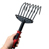 Maxbell Hand Rake Versatile Ergonomic Handle Small Leaf Rake for Yard Patio Backyard